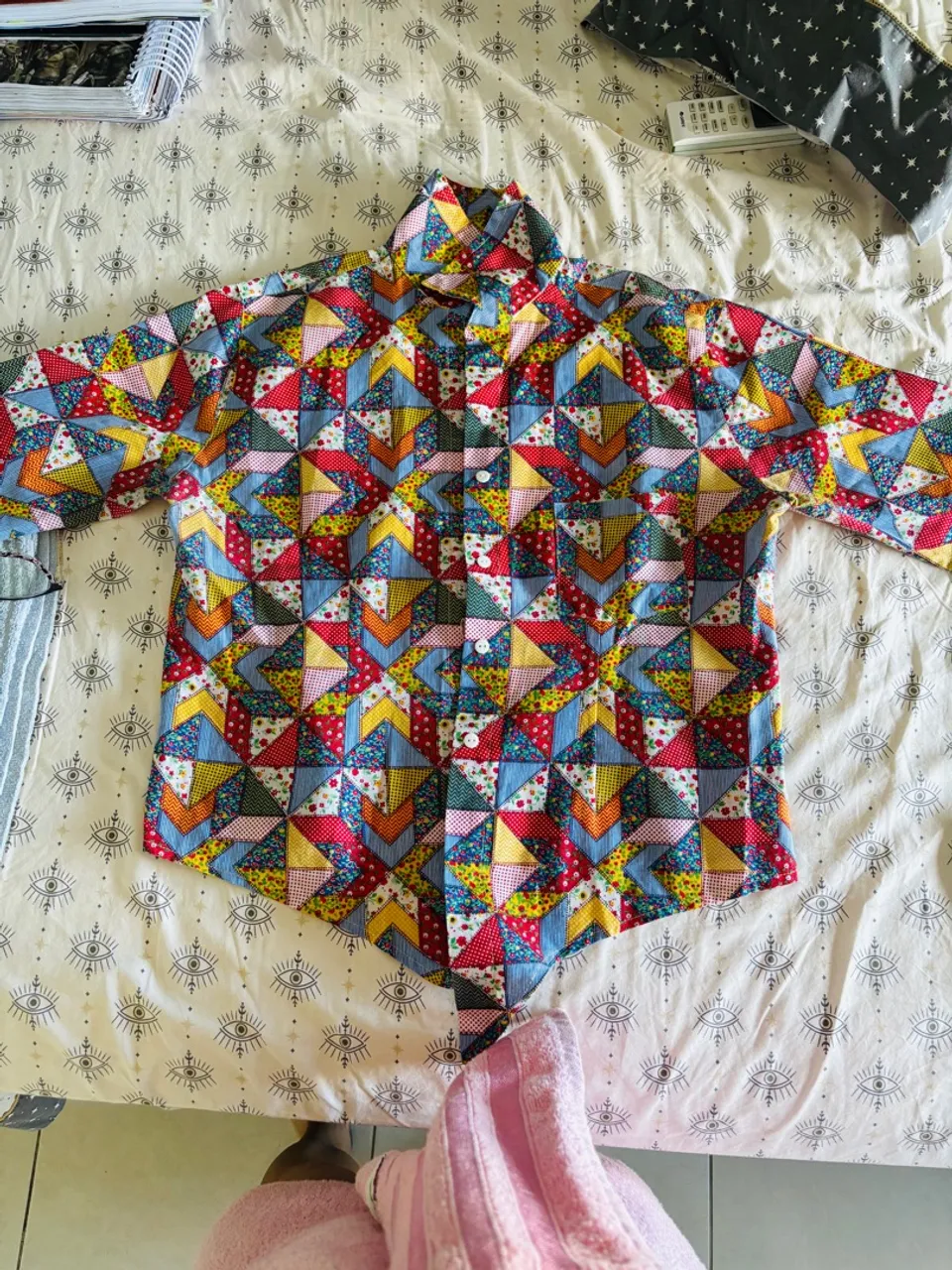 Camisa Patchwork Colorida - Moda e Estilo!