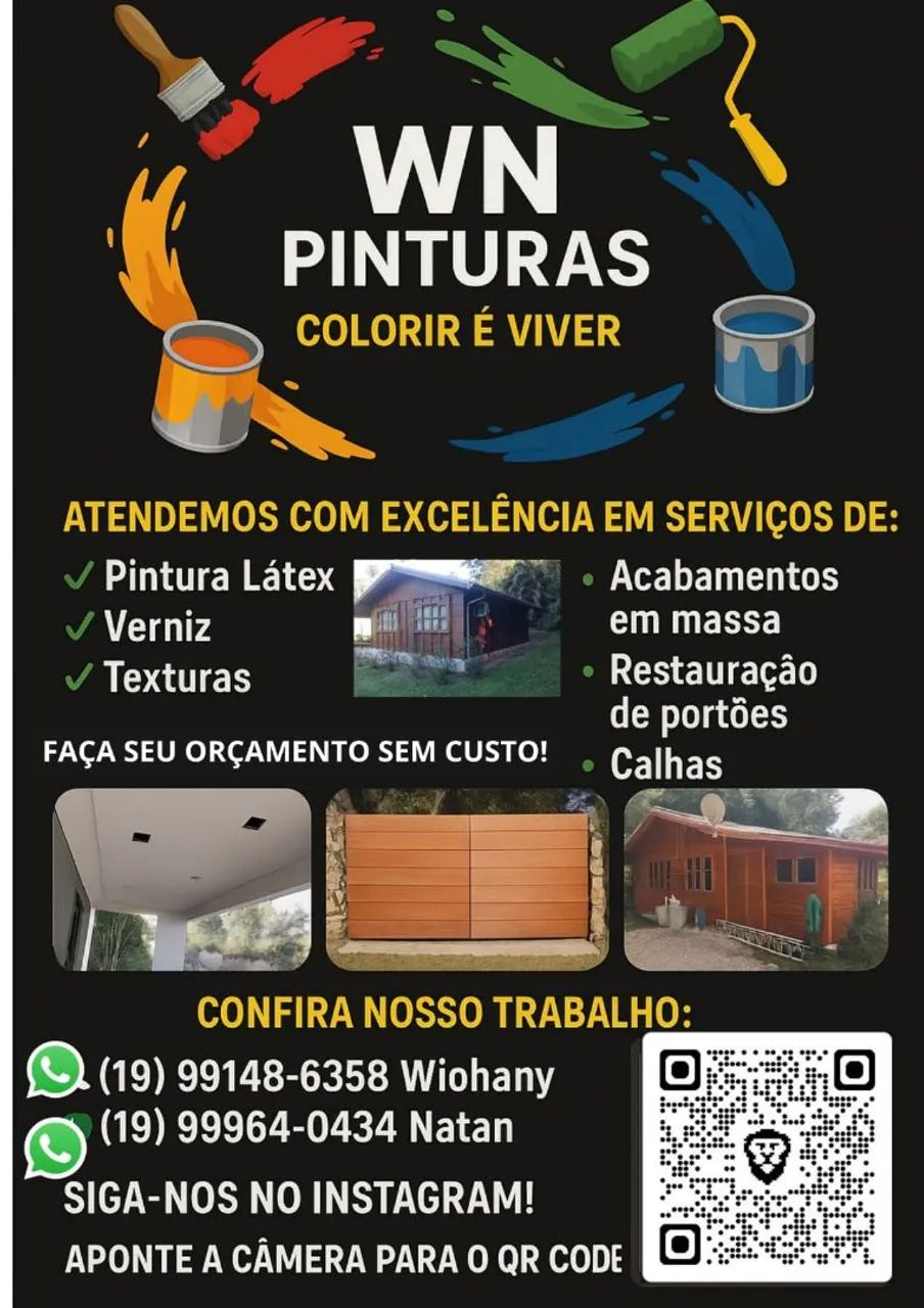 WN PINTURAS e ACABAMENTOS EM GERAIS. (Ler descrição...)