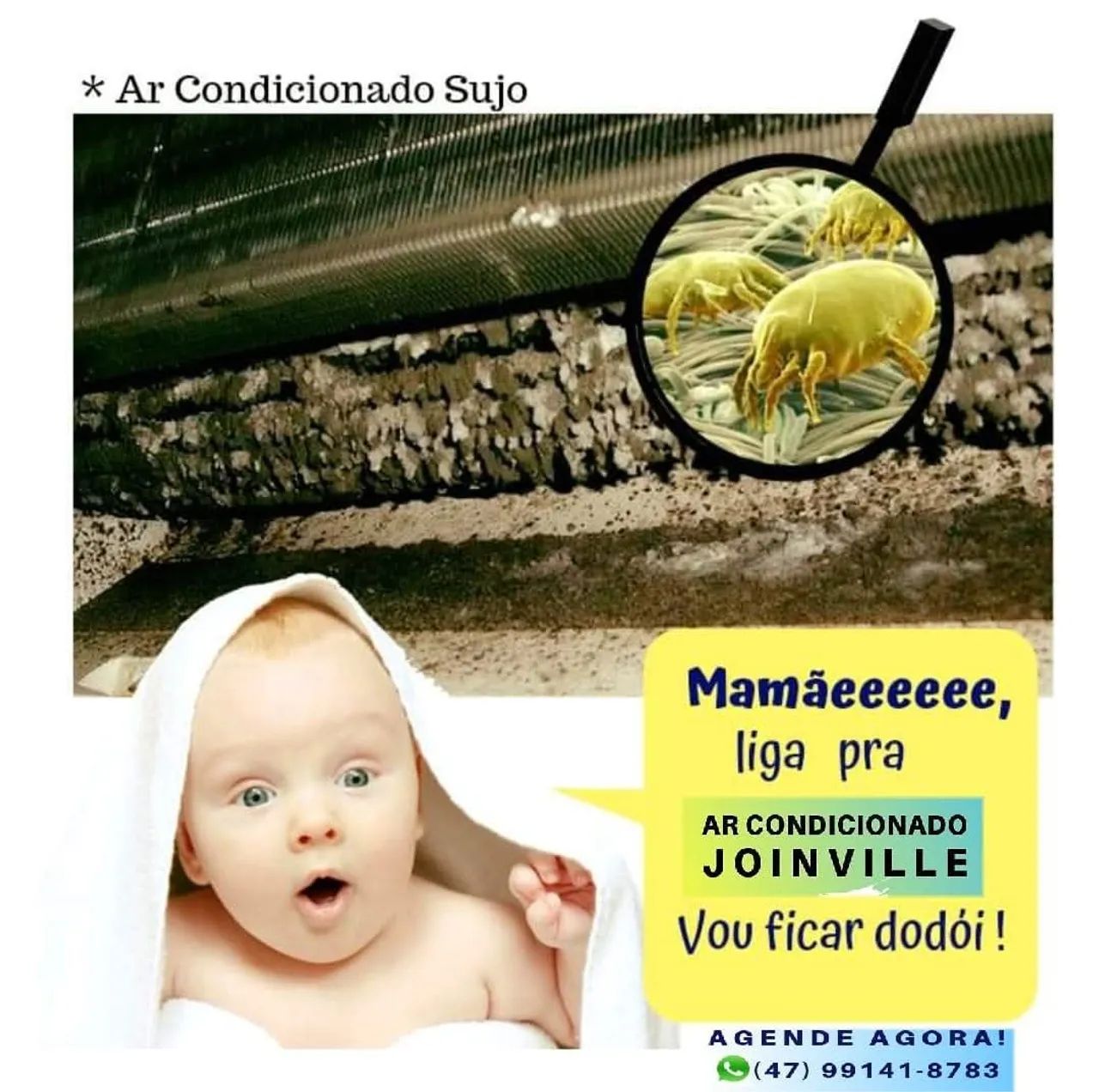 Promoção de higienização de ar condicionado 