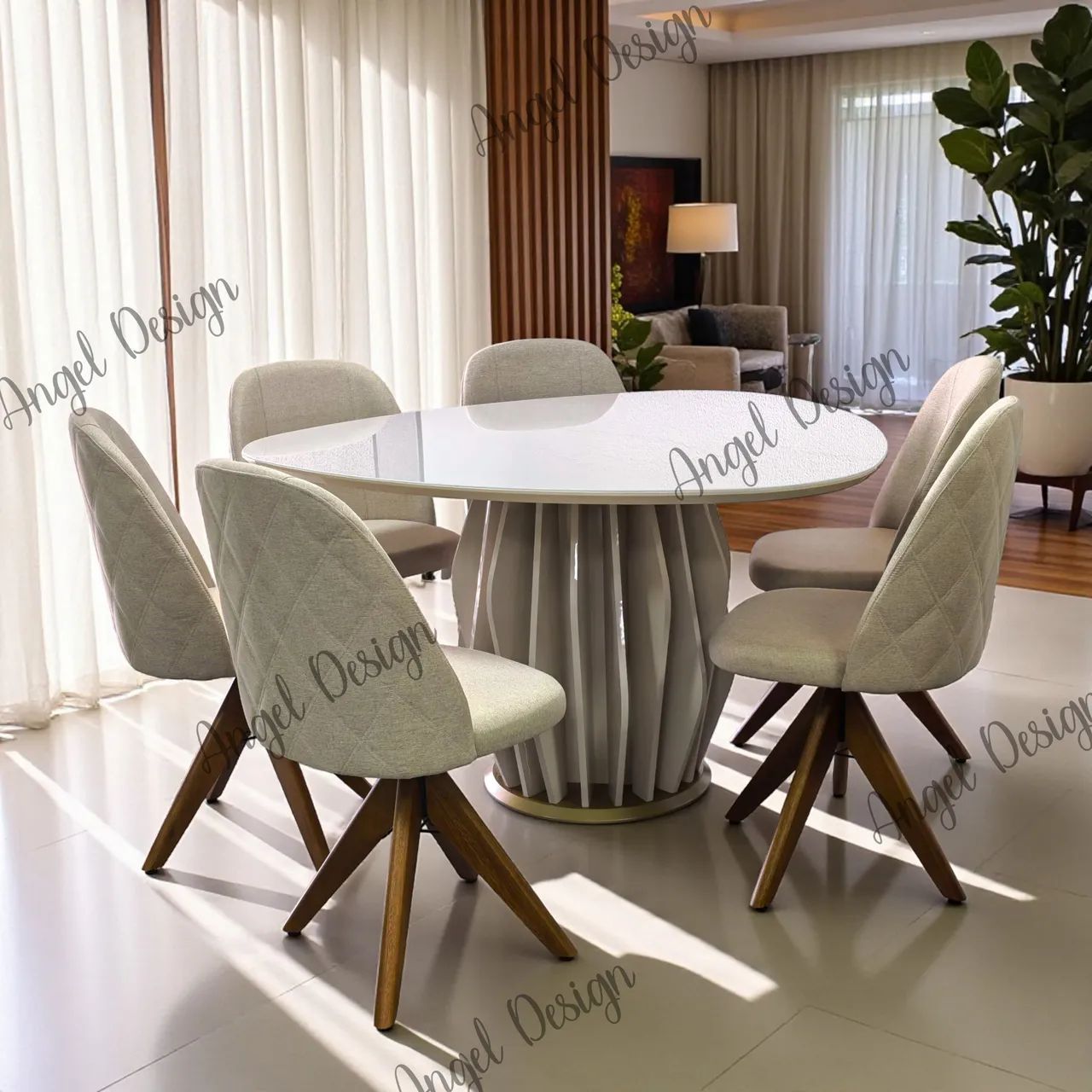 Sala de jantar mesa Orgânica 