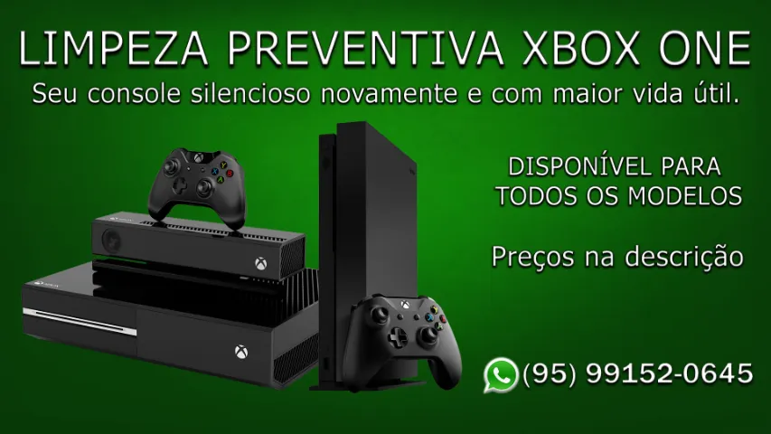 Limpeza Preventiva Xbox One e 360