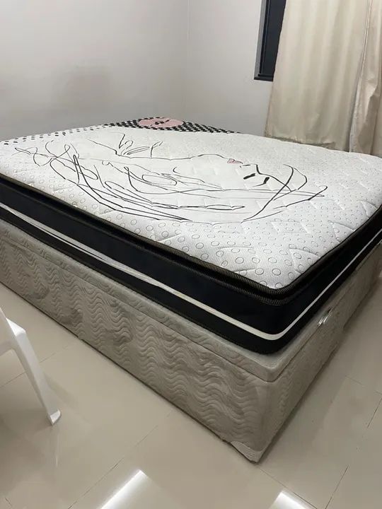 Cama box queen com baú  - Foto 6