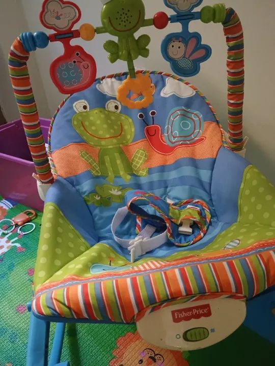 Cadeira de descanso para bebê Fisher price usada - Foto 3