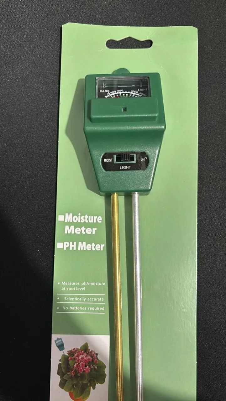 Medidor de PH e Umidade do Solo
