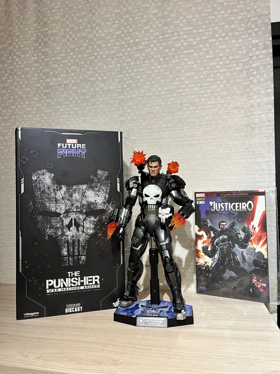 Figura Justiceiro War Machine Diecast 1/6 Hot Toys 