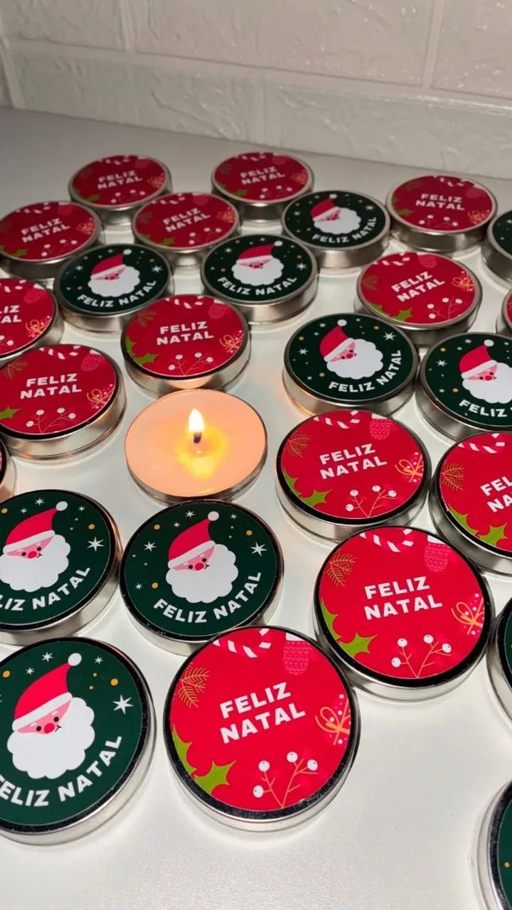 velas aromáticas natalinas 