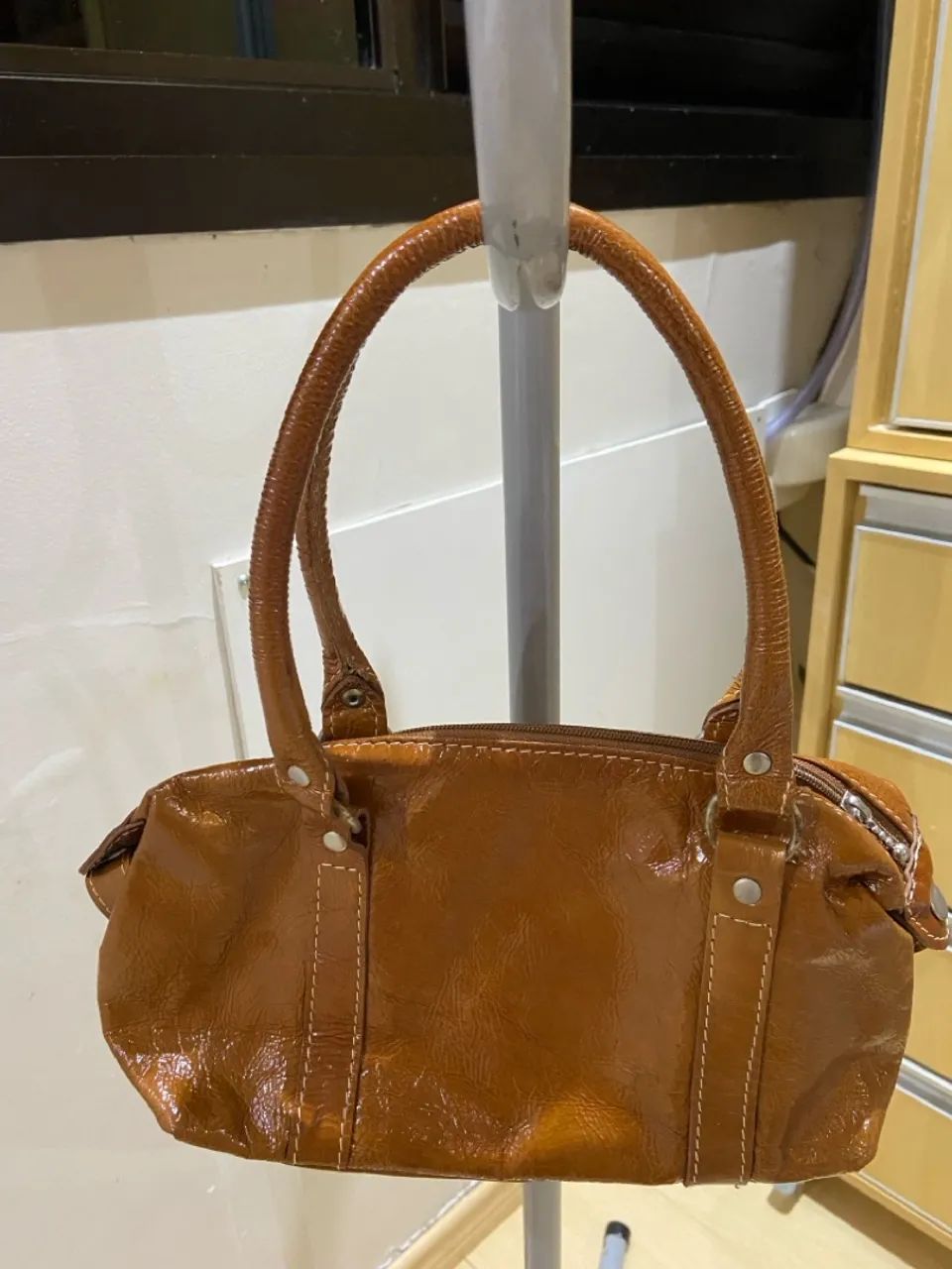 Bolsa de mão caramelo 