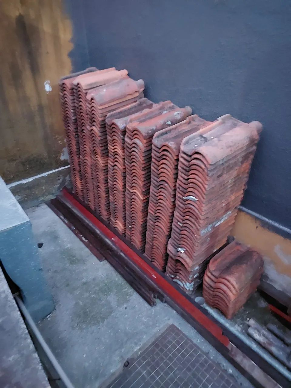 Telhas de barro para construção