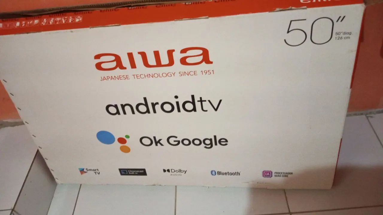 TV 50 polegadas Alwa com Android TV
