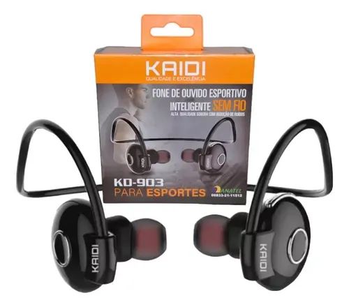Fone de ouvido esportivo inteligente sem fio Kaidi kd903 - Foto 5