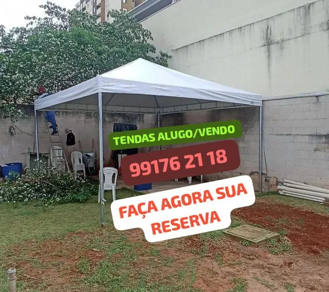 Vendo troco tenda 5x5 nova aceito cartão