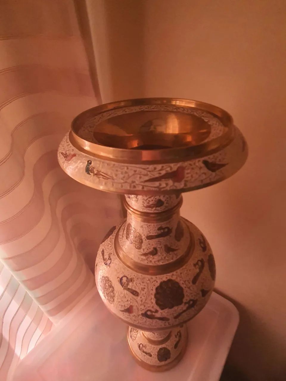 VASO INDIANO TODO EM BRONZE - NOVO - Foto 4
