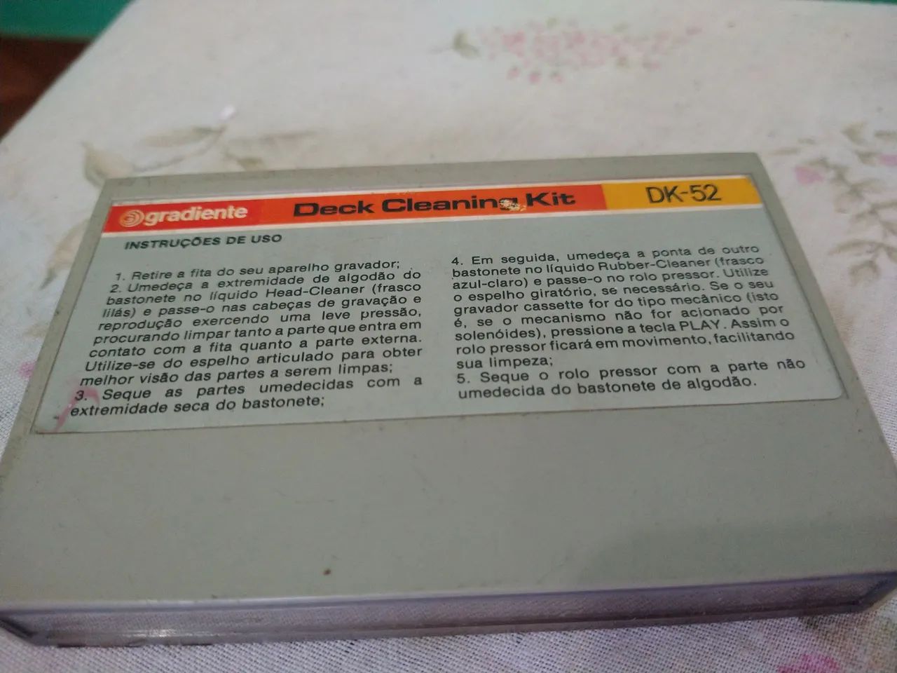 Relíquia Gradiente anos 70/80, Kit de Limpeza para Equipamentos Gradiente - Foto 5