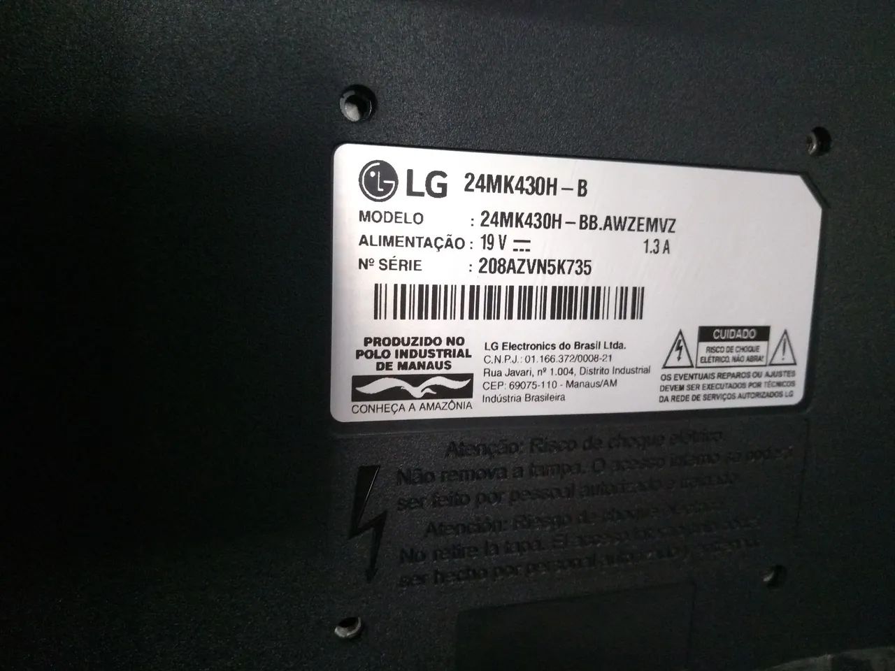 Monitor LG 24" LED Full HD IPS, 75Hz - Foto 3