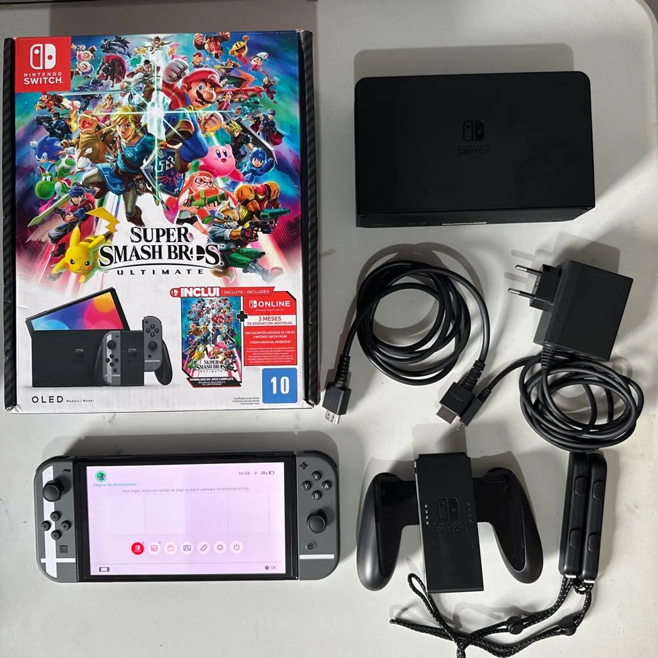 Nintendo Switch OLED Edição Super Smash Bros Ultimate Usado