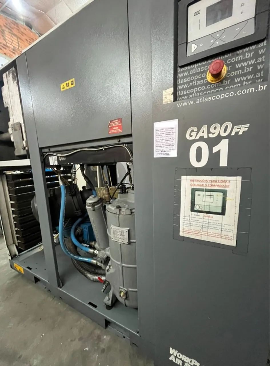 Compressor parafuso Atlas Copco GA90 FF - Foto 3