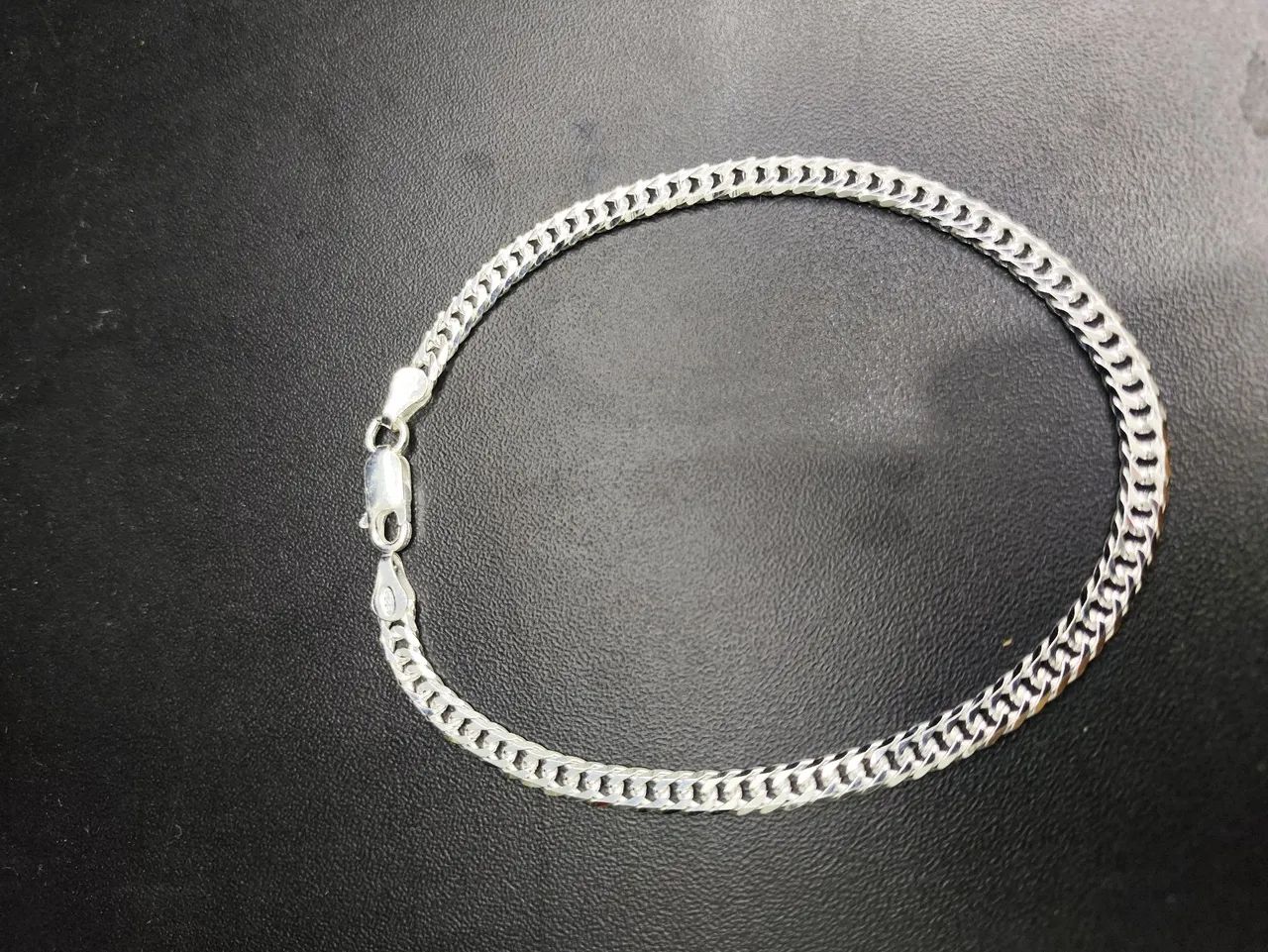 Pulseira Masculina Prata 925 - Corrente Curb - Foto 6