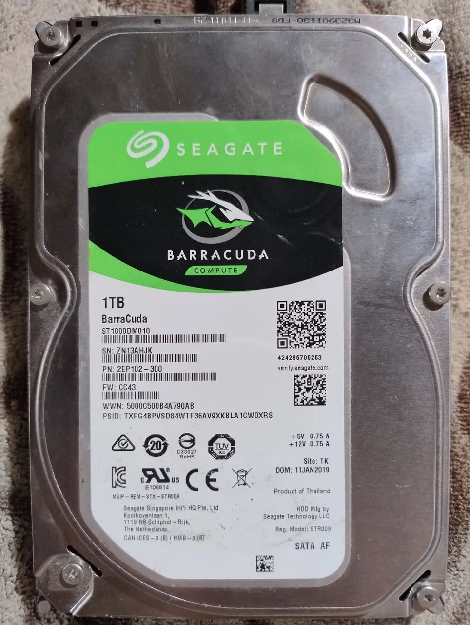 HD Seagate Barracuda 1TB