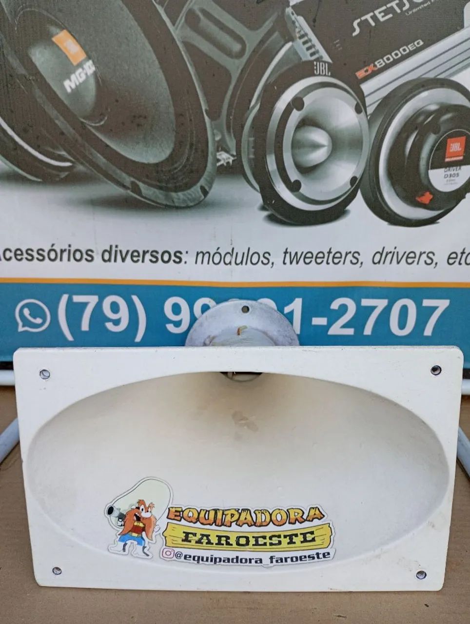 Corneta oval alumínio 