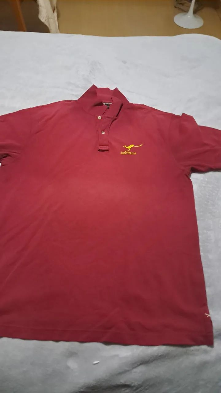 Camisa Polo gg Side walk cor vinhopix e dinheiro 