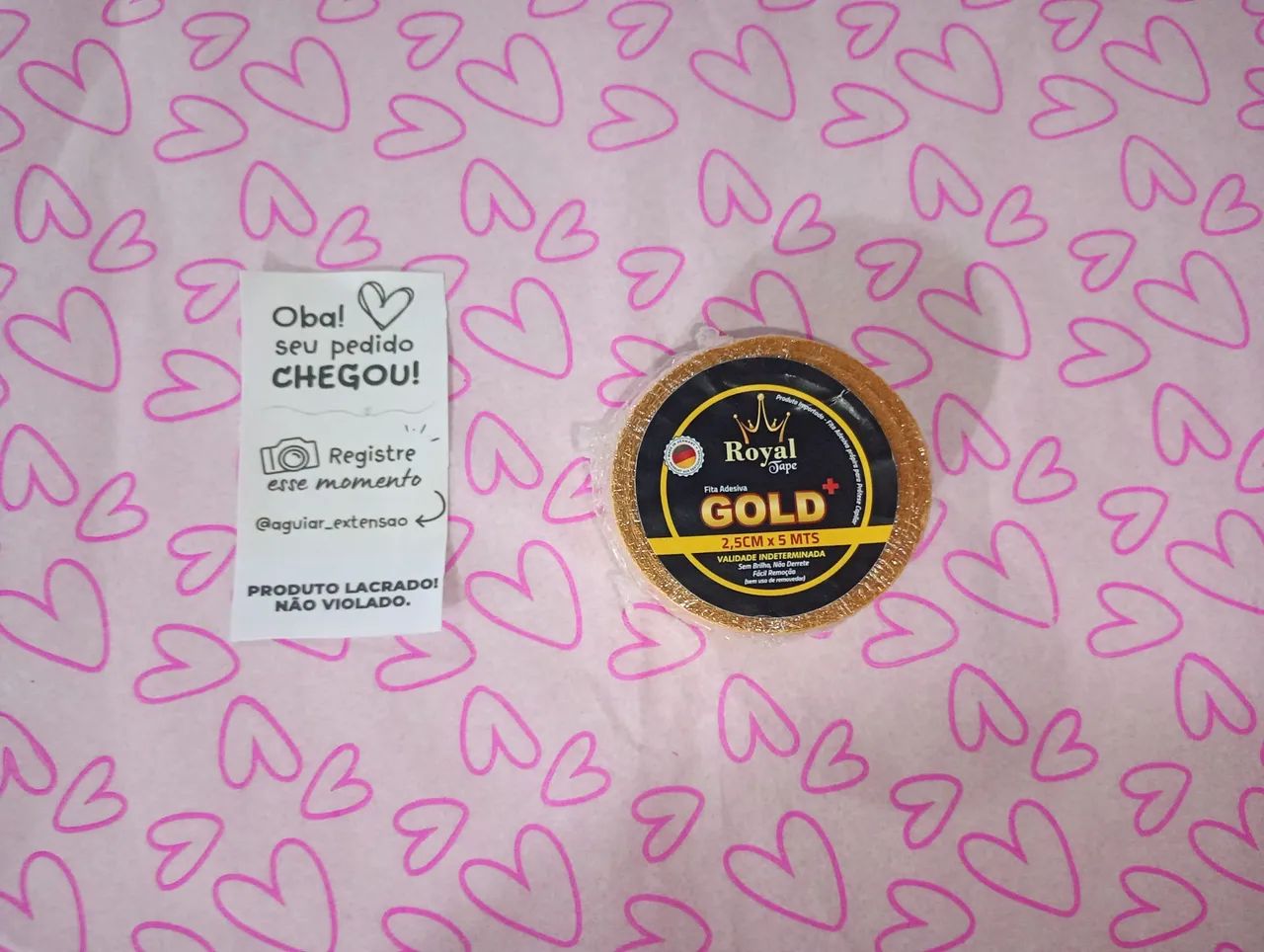 Fita adesiva GOlD para prótese capilar com silicone