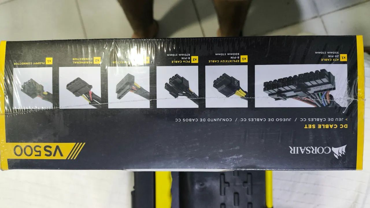 Fonte Corsair VS500 - 500W - Foto 2