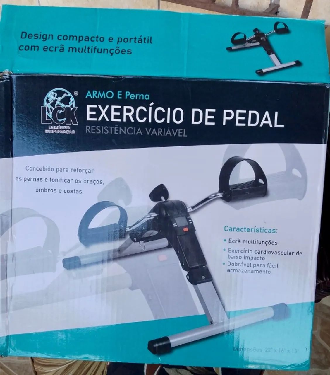 Mini bicicleta ergométrica nova