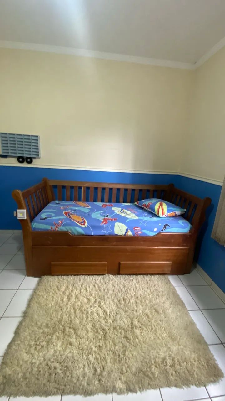 Cama bi Box solteiro de madeira Imbuia  - Foto 5