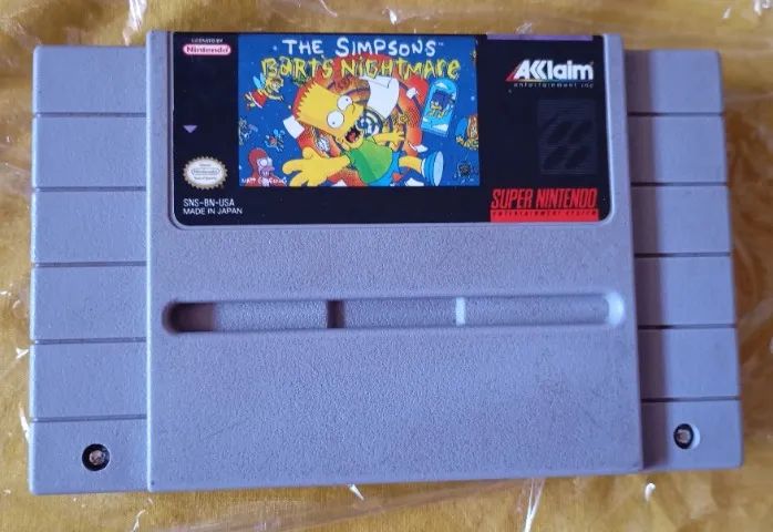 Cartucho Super Nintendo The Simpsons: Bart's Nightmare Original