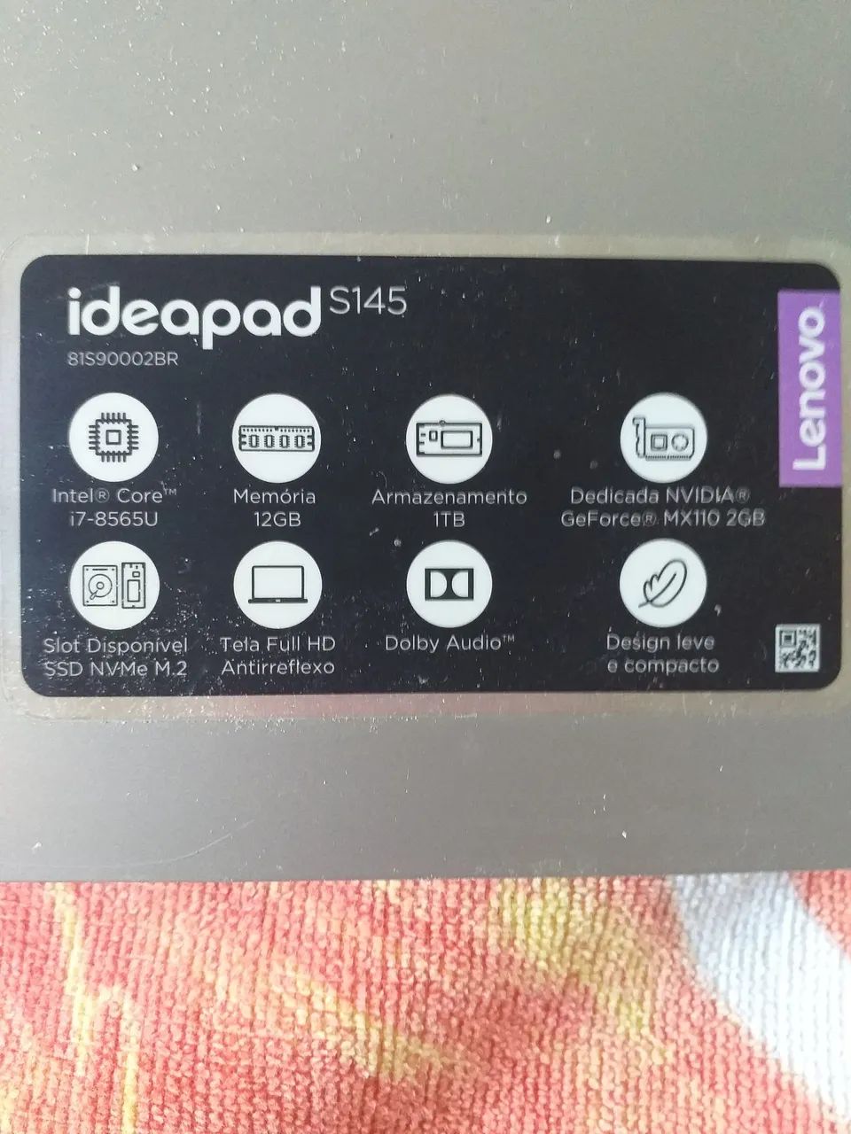 Notebook lenovo Core i7 com defeito64310775016835124