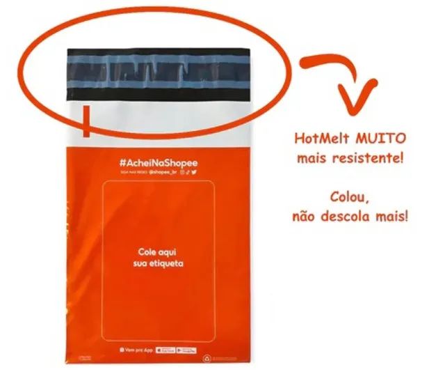 Kit com 10, 25 ou 50 Envelopes Saco de Segurança Embalagem Shopee Inviolável COEX 15x20cm - Foto 2