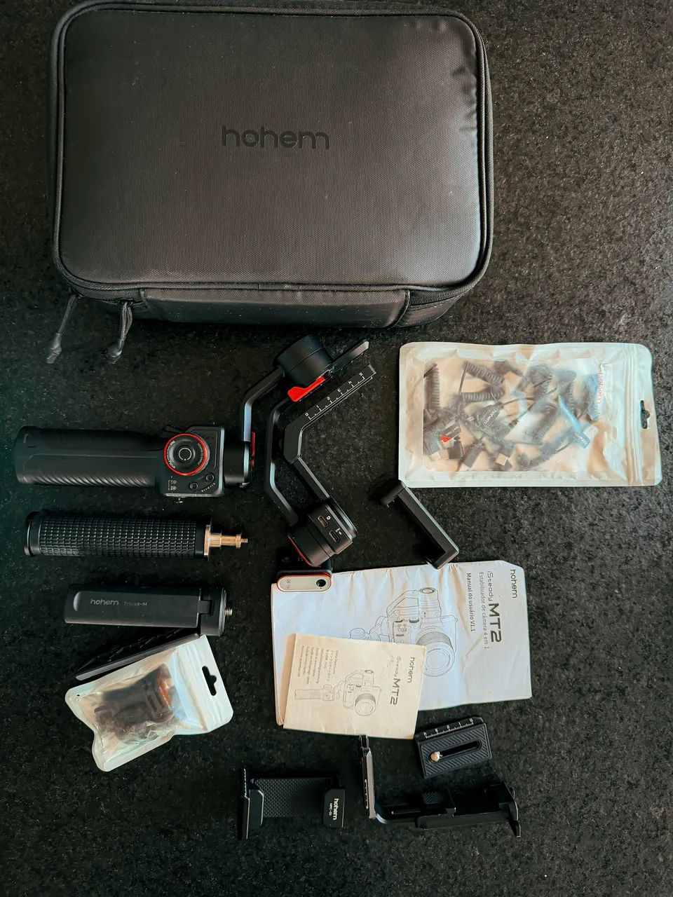 Gimbal Hohem MT2 Kit com AI - iSteady 4 em 1 (Preto)