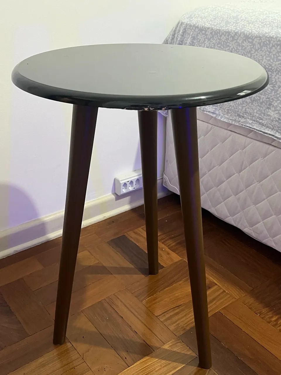Mesa de Apoio Preta Pé Palito  - Foto 4