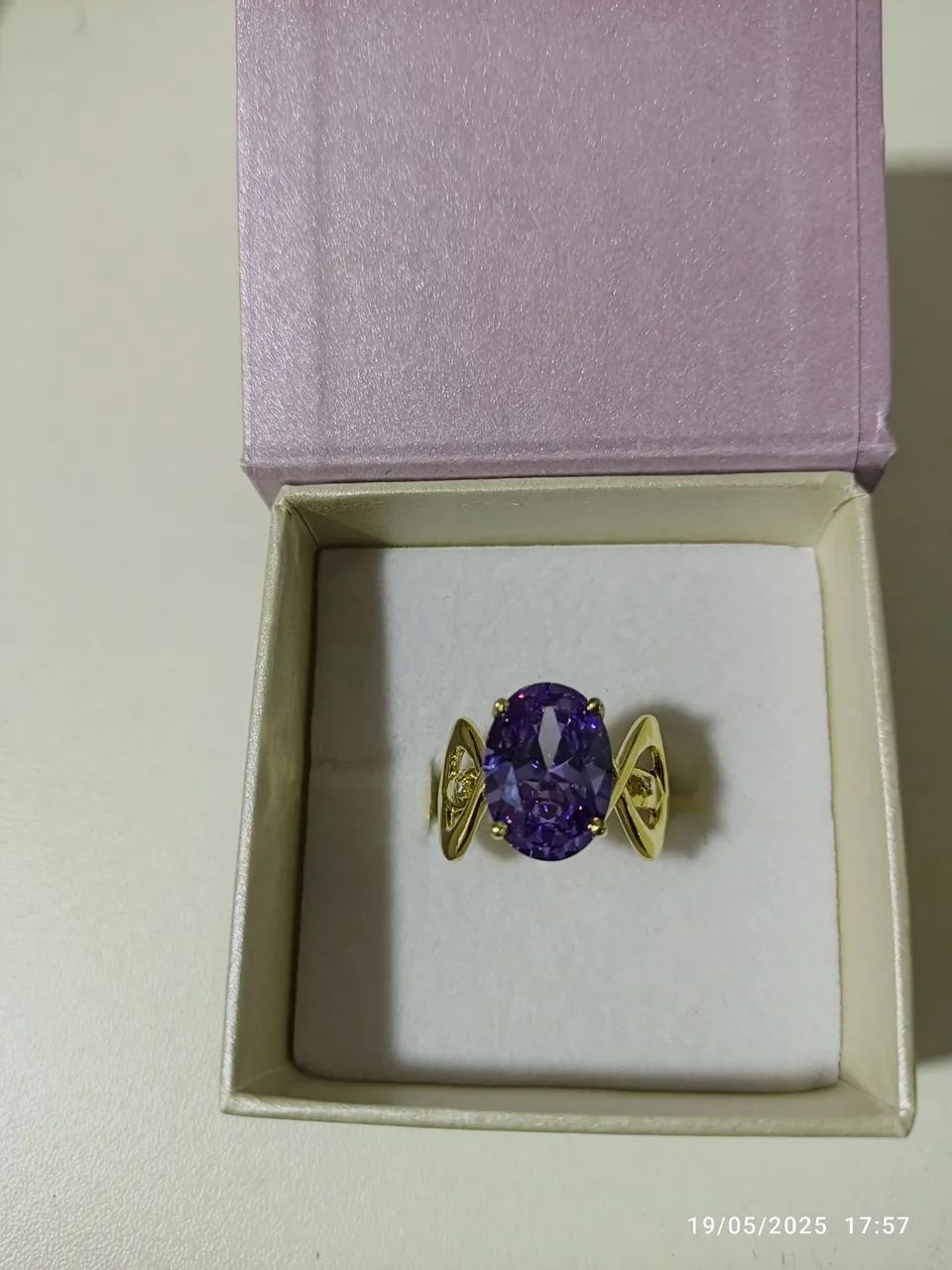 Anel com cristal de Ametista. - Foto 5