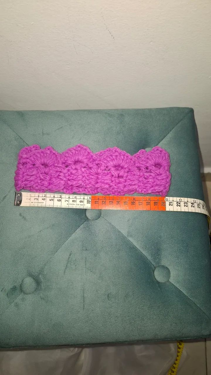 Coroa crochet bebê