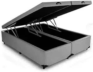 Cama Baú King Cinza
