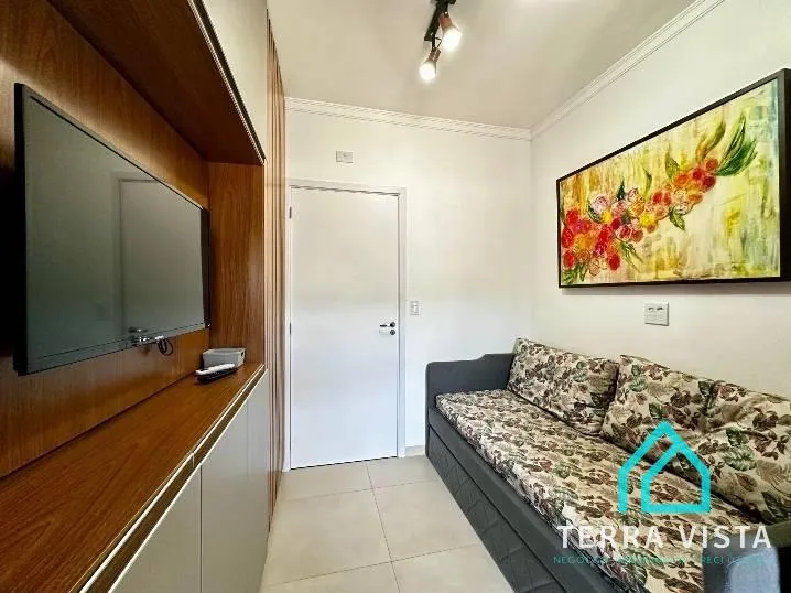 Loft todo decorado com varanda gourmet vista mar a venda na Praia do Perequê Açu Ubatuba S