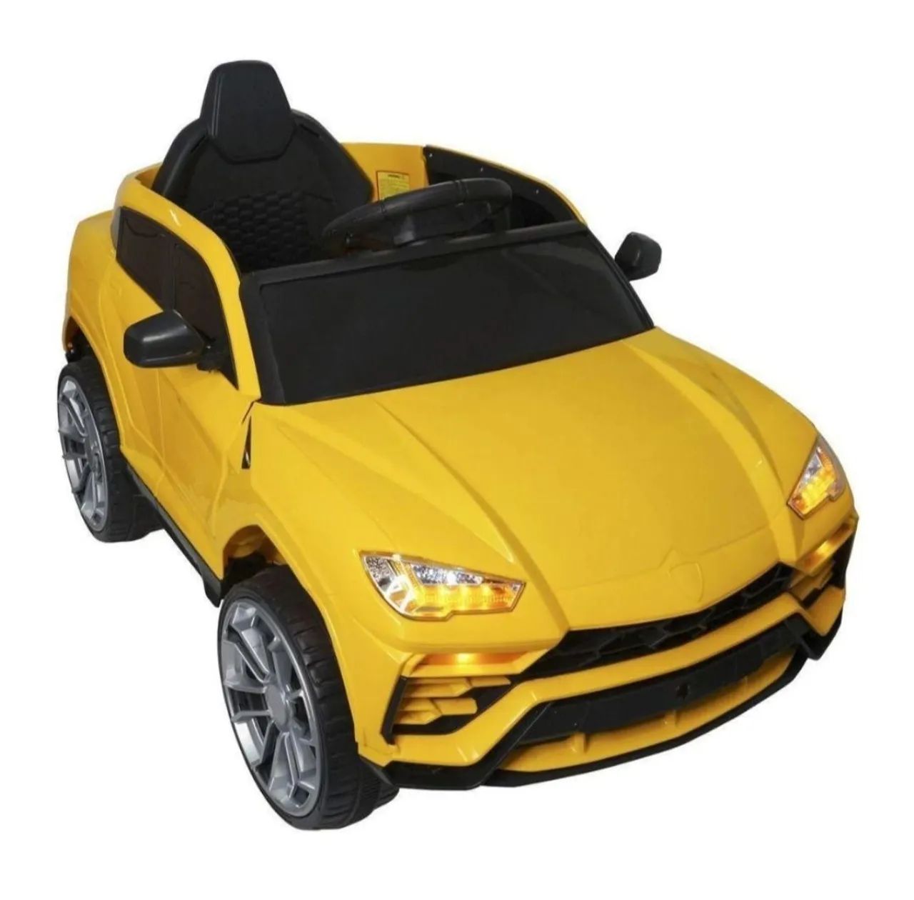 Mini Carro Elétrico Importway Lamborghini Infantil Amarelo com Controle, Som e Luzes - Foto 6