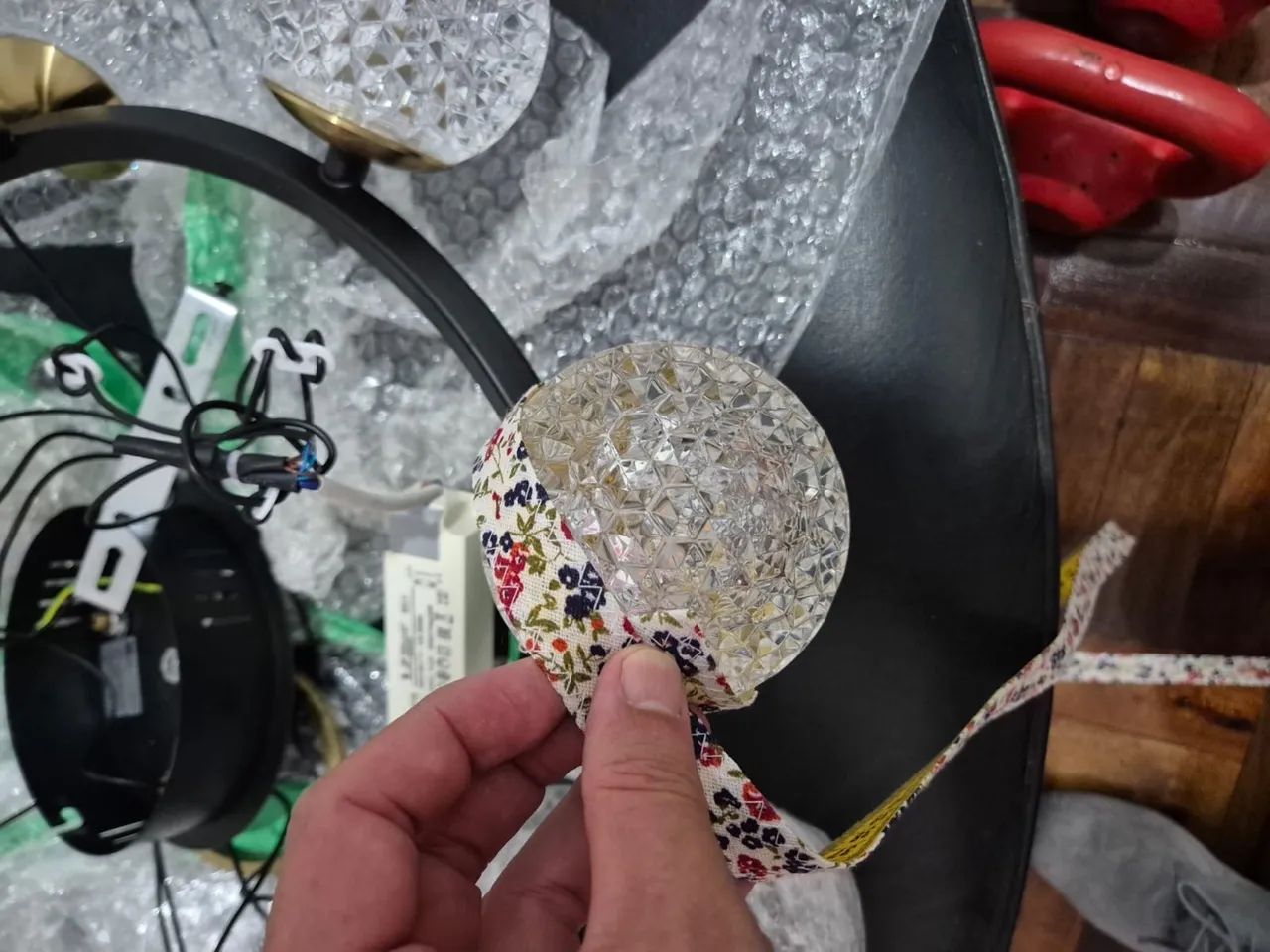 Lustre com 7 lâmpadas da marca Luminare - Foto 3