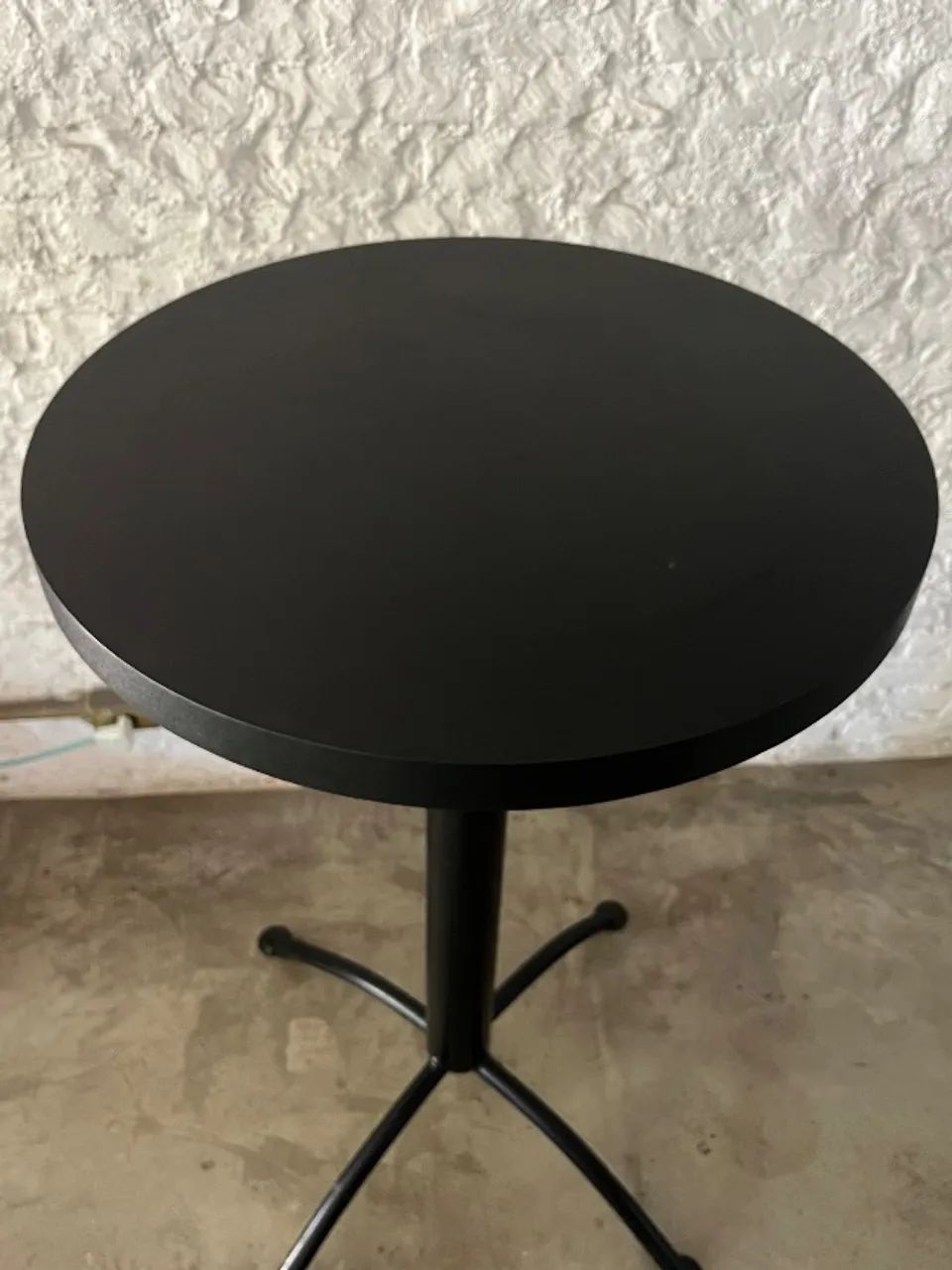 Mesa bistrò madeira revestida preta 60 cm - Foto 2