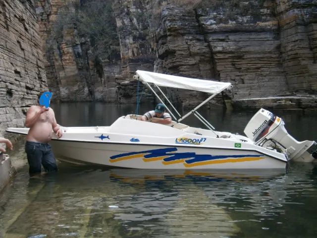 Lancha Lagun 17 pés motor jonhoson 70 Hp - Foto 7