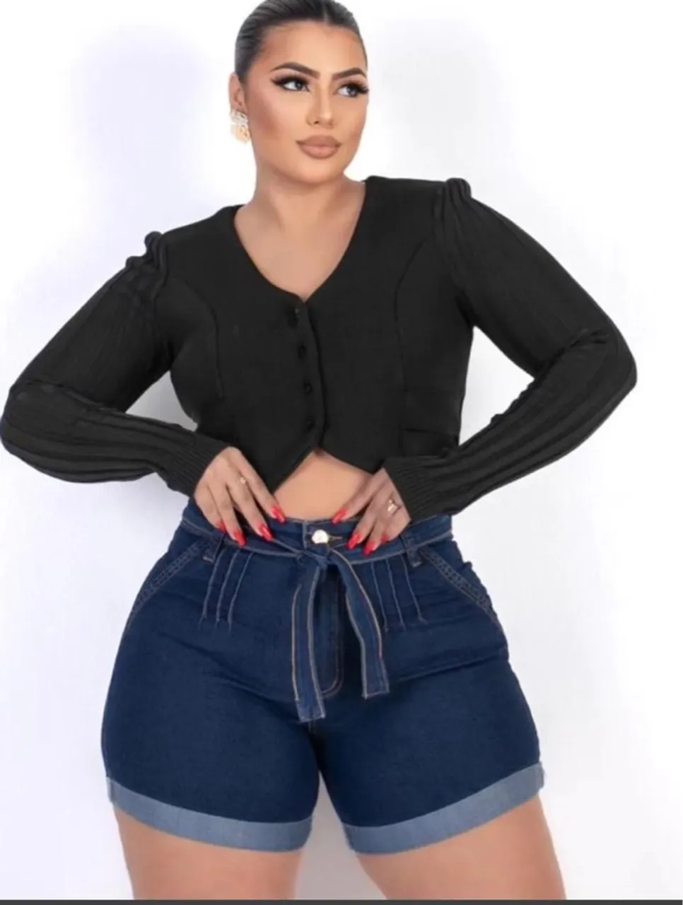 Short feminino plus size