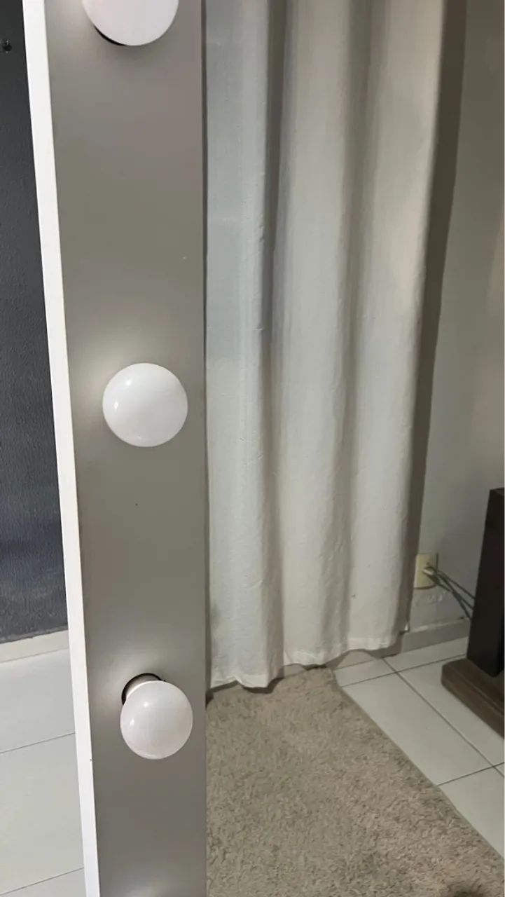 Espelho camarim com Lâmpadas LED - Decoração e Iluminação