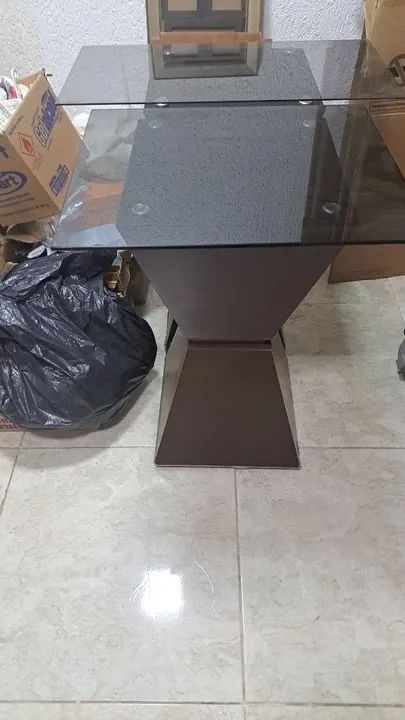 2 bases de Mesa de centro em vidro temperado - Preta - Foto 3