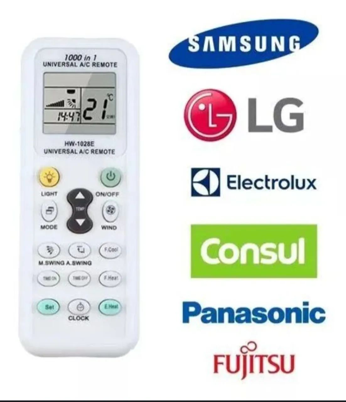 Controle remoto universal de Ar split gree york midea lg Samsung komeko Carrier sprenger 