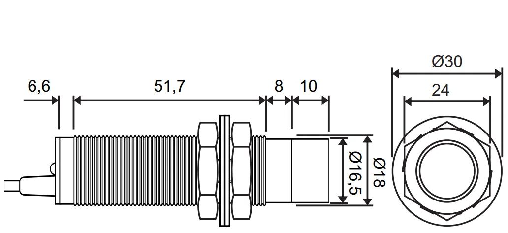 Sensor capacitivo C18-8-DNC Metaltex - Foto 5