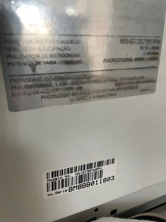 Micro-ondas Panasonic Piccolo em ótimo estado - Foto 4