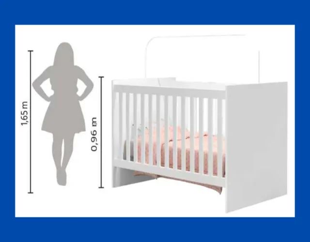 Berço com Suporte a Mosquiteiro 100% MDF (SUPER OFERTA APROVEITE)!! - Foto 2