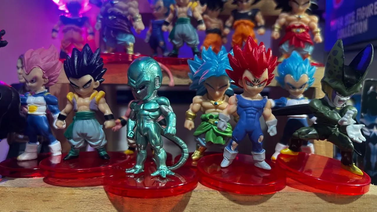 Mini action figure dragon ball valor unidade 