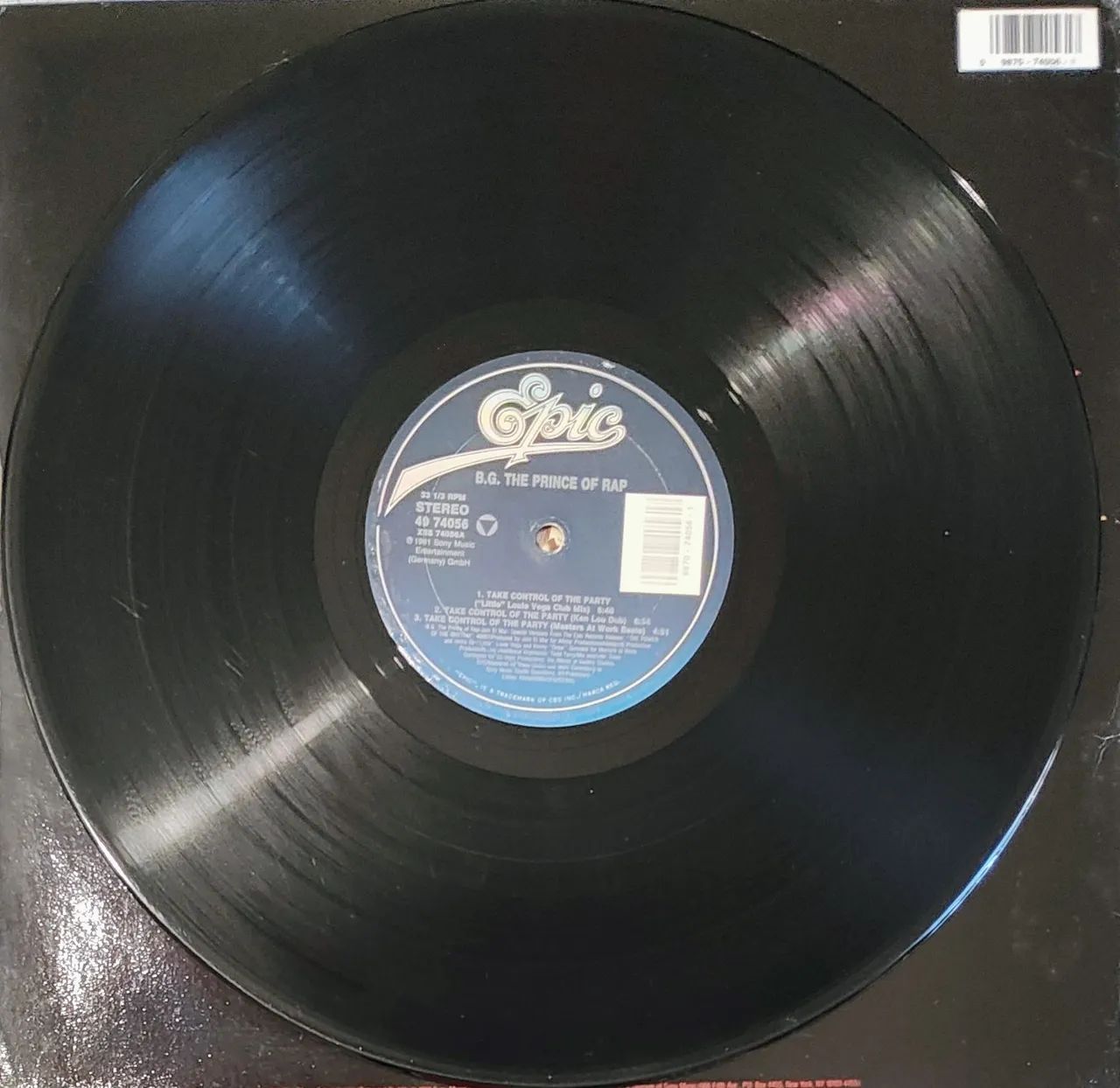 Vinil BG The Prince Of Rap - Take Control Control - Foto 3